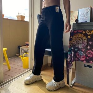 Black Velvet Ankle Pants